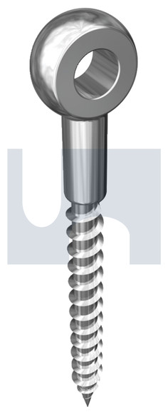 SCREW EYE SS 316 10 X 80 MM FOR TIMBER & PLUGS 